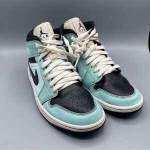 Nike Air Jordan 1 Retro Mid Aqua Blue‎
